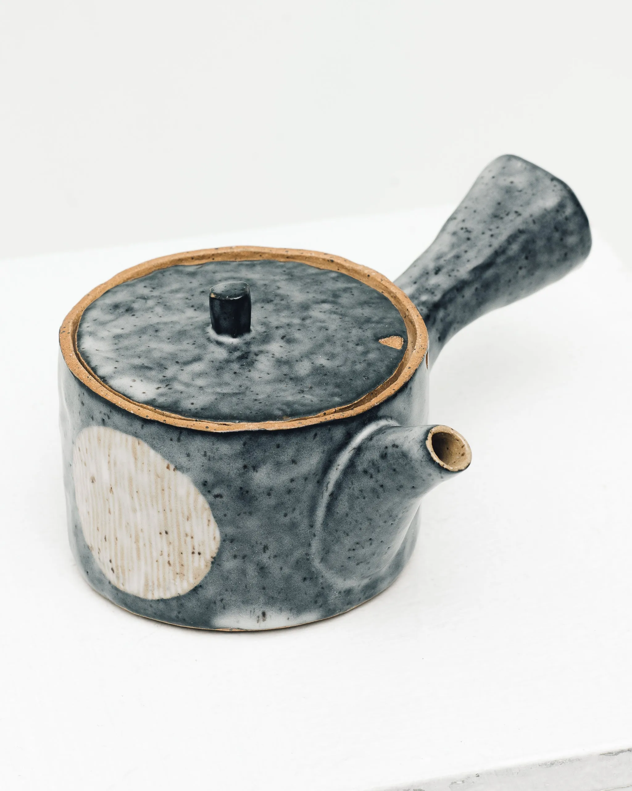 Ayame Bullock Indigo Moon Side Handle Tea Pot