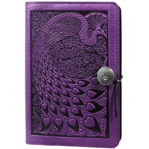 Leather Refillable Journal Notebook, Peacock