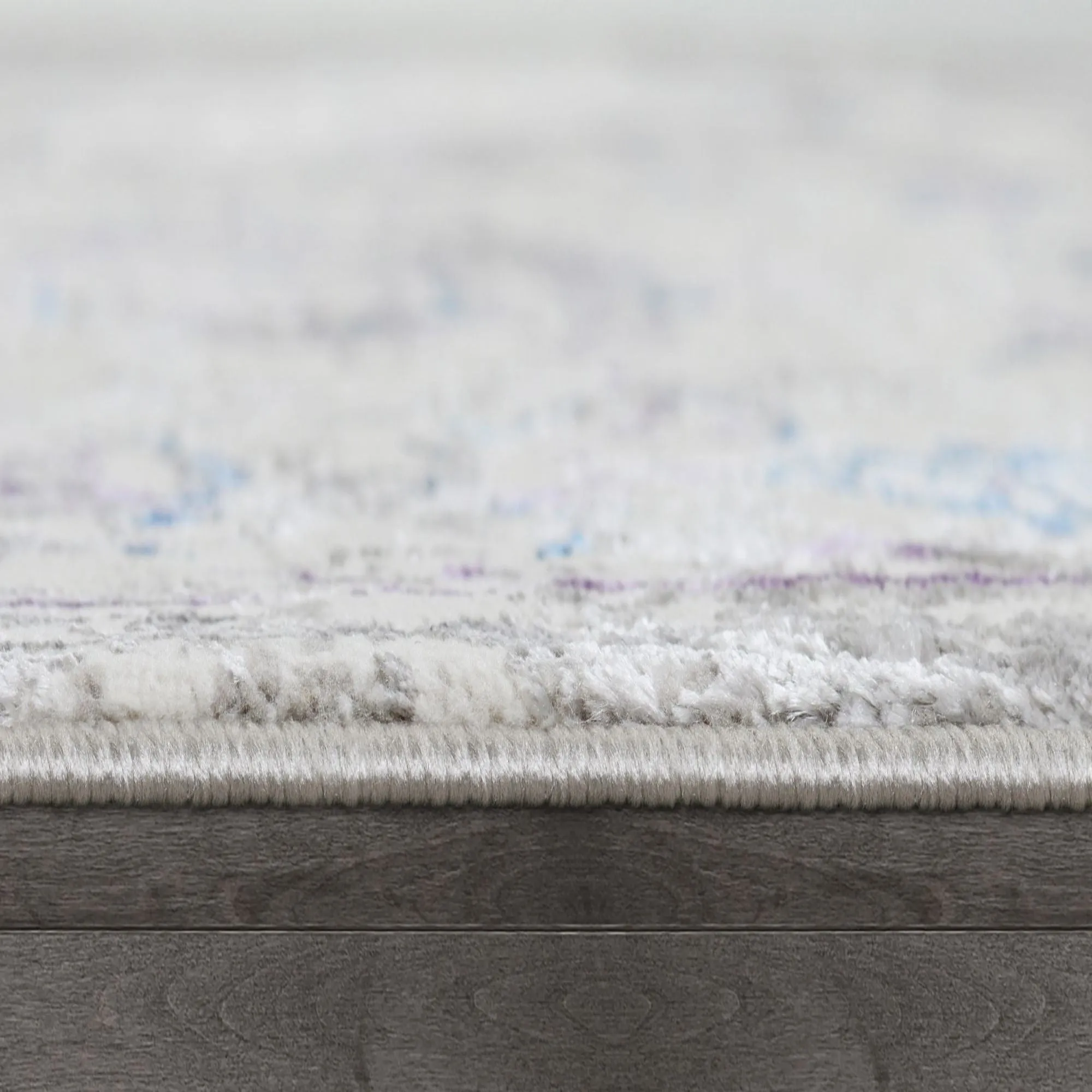 Talia-774 Area Rugs Rectangle Lavender Leaf 5-X-7